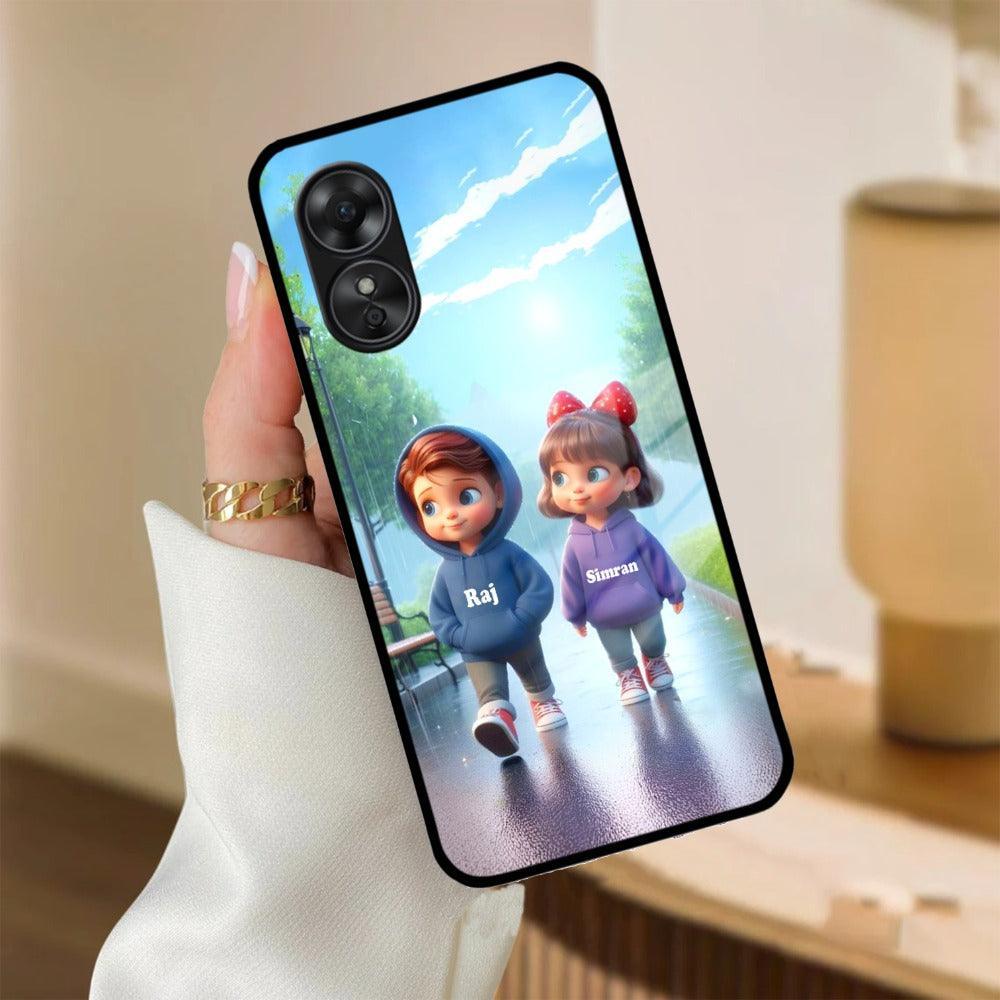Couple Glass Case Cover For Oppo - ShopOnCliQ