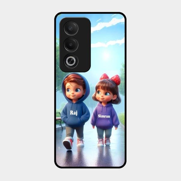 Couple Glass Case Cover For Oppo A3 Pro 5G