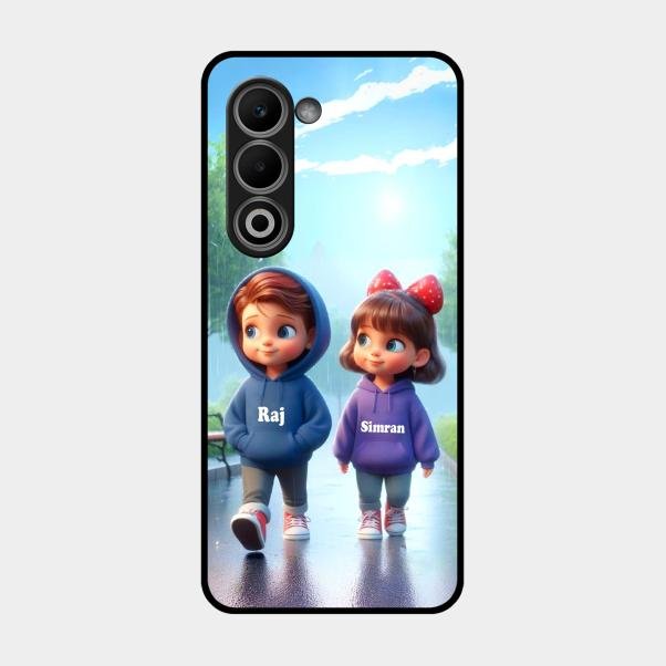 Couple Glass Case Cover For Oppo A5 5G