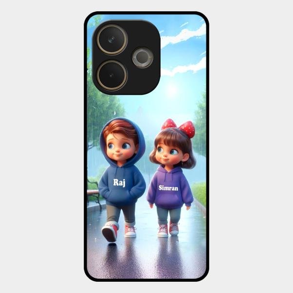 Couple Glass Case Cover For Oppo A5 Pro 5G