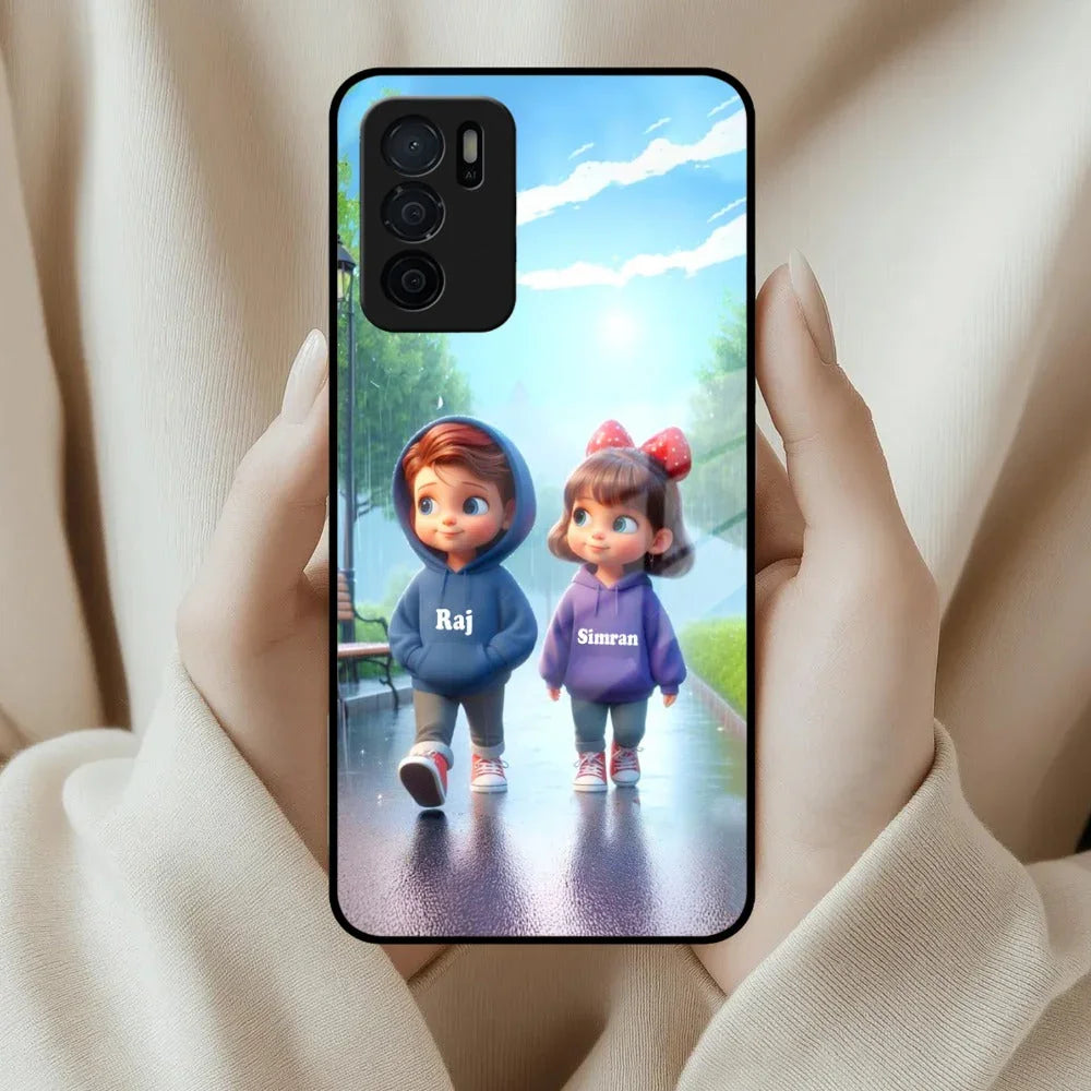 Couple Glass Case Cover For Oppo - ShopOnCliQ