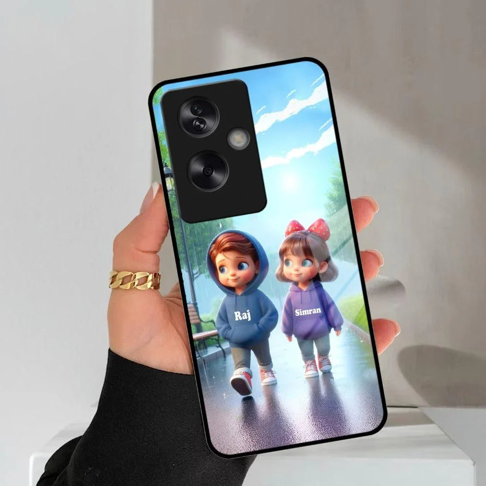 Couple Glass Case Cover For Oppo - ShopOnCliQ