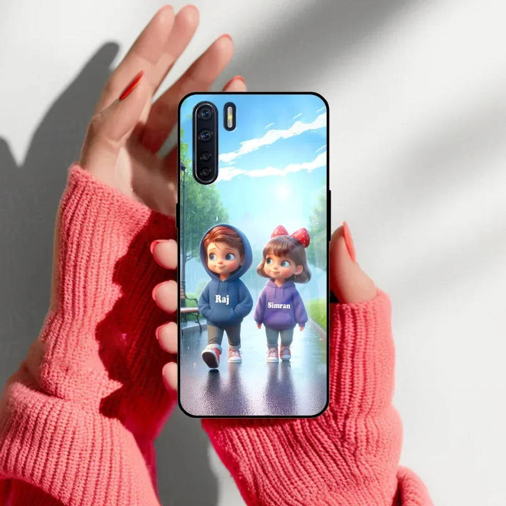 Couple Glass Case Cover For Oppo - ShopOnCliQ