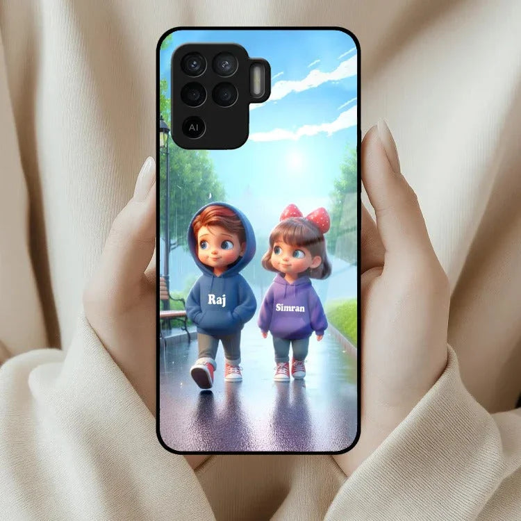 Couple Glass Case Cover For Oppo - ShopOnCliQ