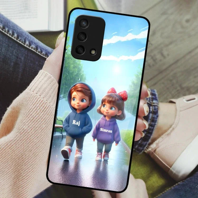 Couple Glass Case Cover For Oppo - ShopOnCliQ