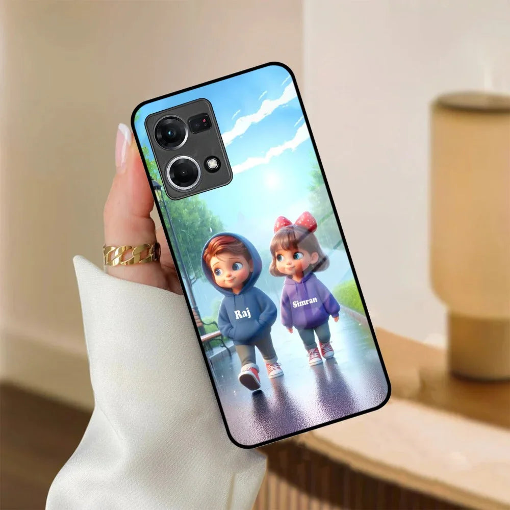 Couple Glass Case Cover For Oppo - ShopOnCliQ