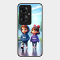 Couple Glass Case Cover For Oppo F25 Pro 5G