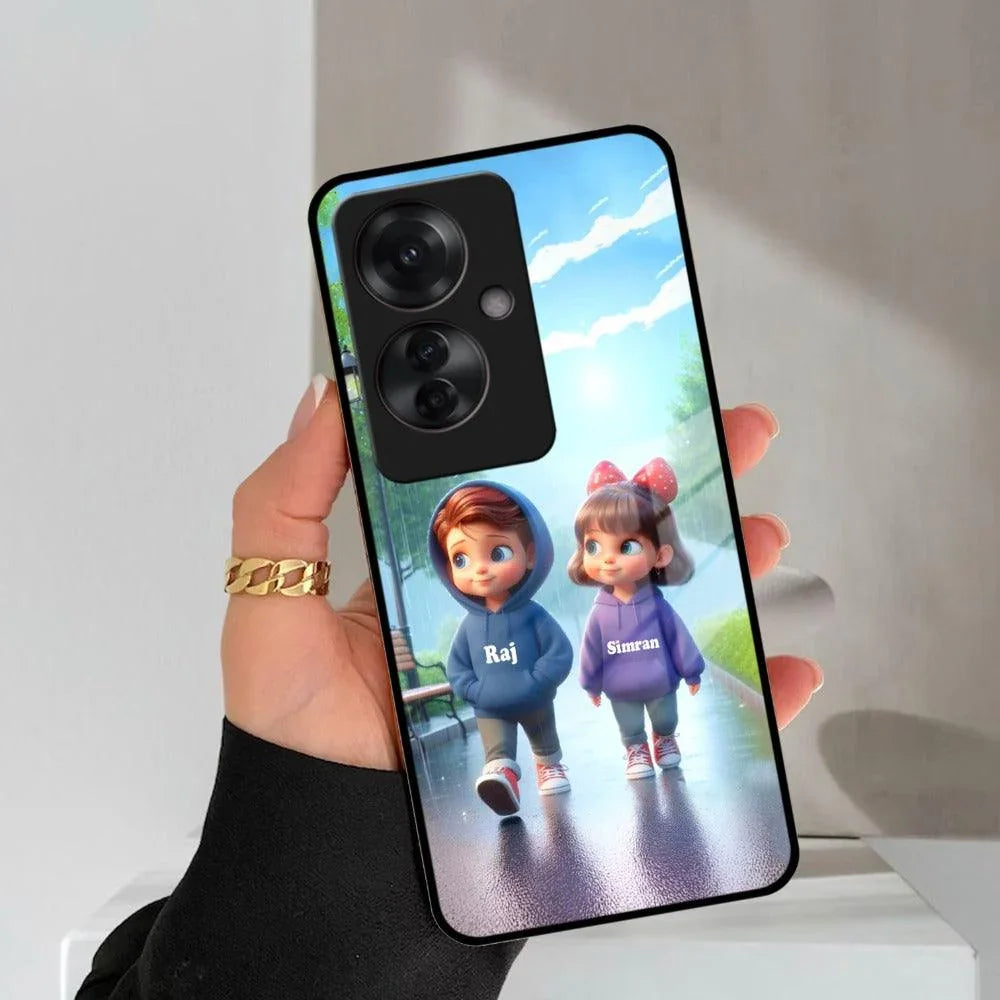 Couple Glass Case Cover For Oppo - ShopOnCliQ