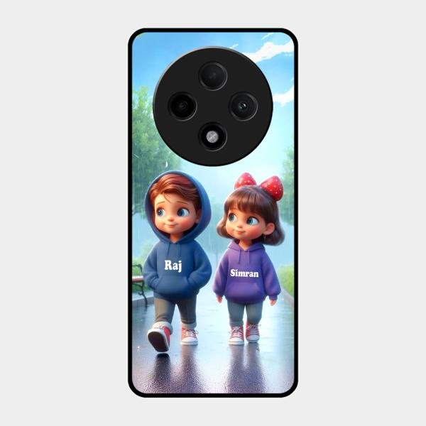 Couple Glass Case Cover For Oppo F27 Pro Plus 5G