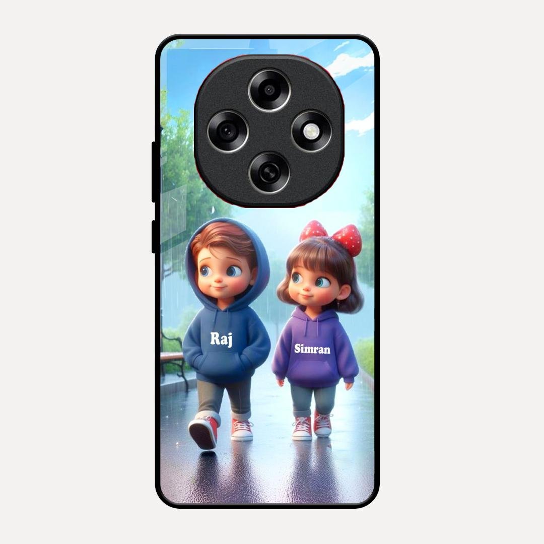 Couple Glass Case Cover For Oppo F31 Pro 5G