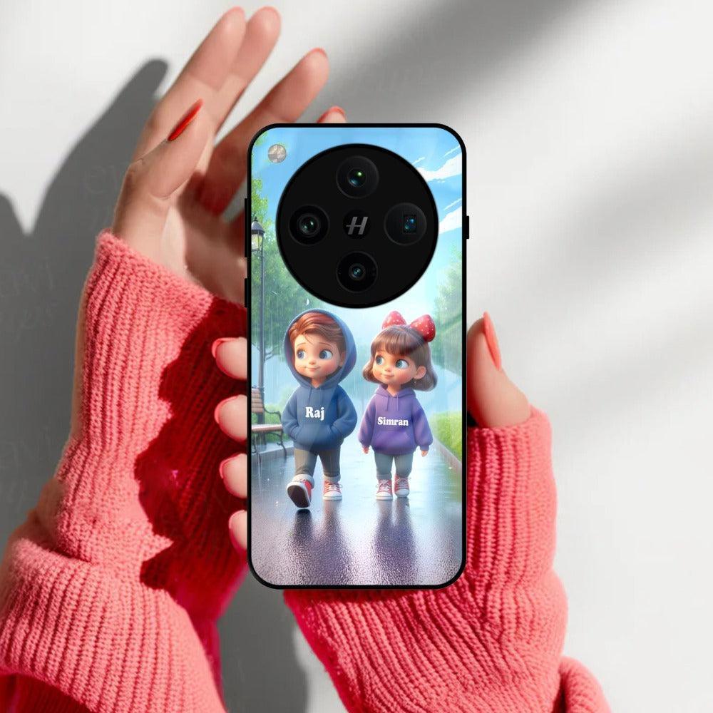 Couple Glass Case Cover For Oppo - ShopOnCliQ