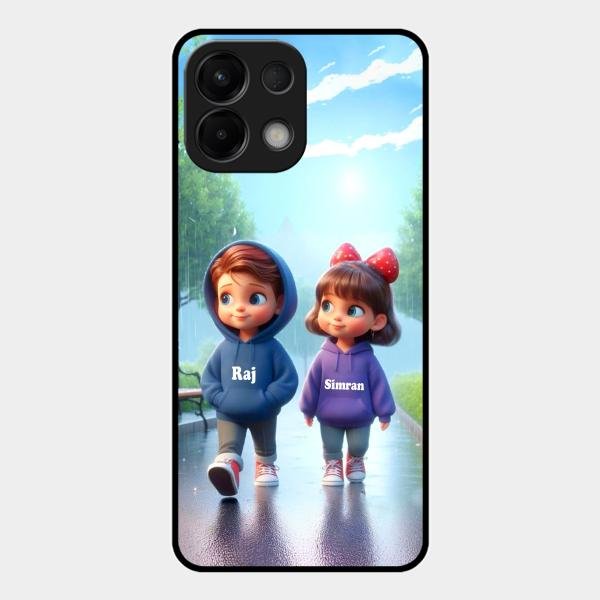 Couple Glass Case Cover For Oppo K13 5G