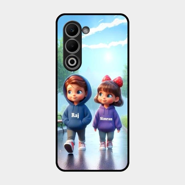 Couple Glass Case Cover For Oppo K13X 5G