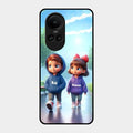 Couple Glass Case Cover For Oppo Reno 10 5G