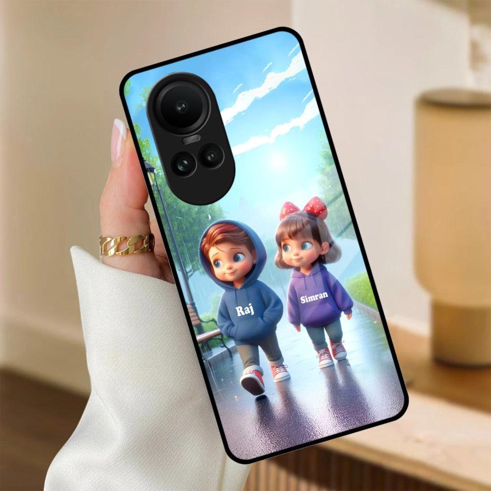 Couple Glass Case Cover For Oppo - ShopOnCliQ