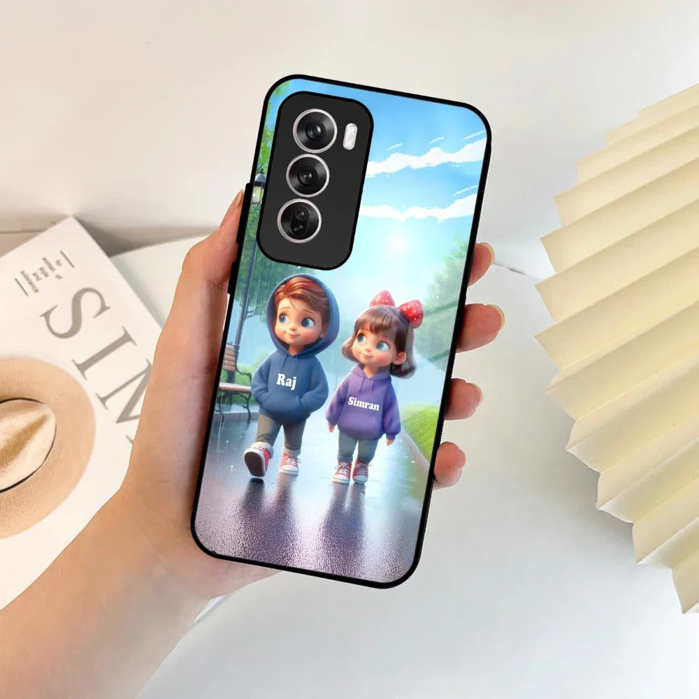 Couple Glass Case Cover For Oppo - ShopOnCliQ