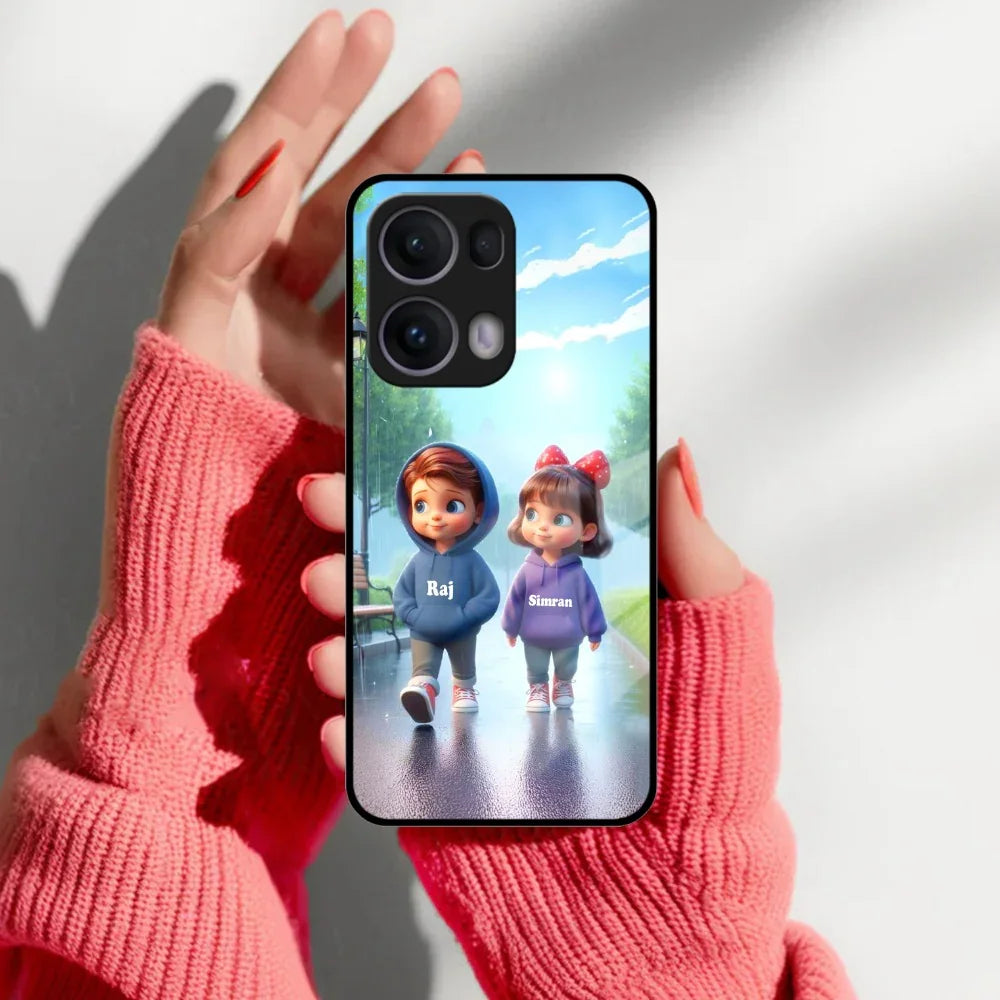 Couple Glass Case Cover For Oppo - ShopOnCliQ