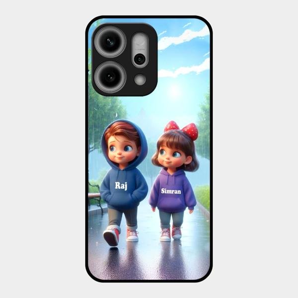 Couple Glass Case Cover For Oppo Reno 14 Pro 5G