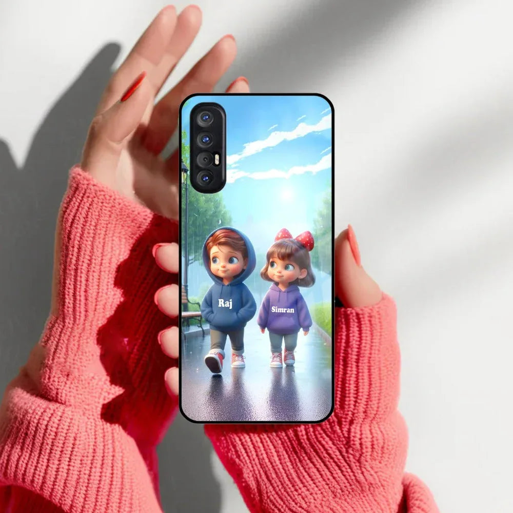 Couple Glass Case Cover For Oppo - ShopOnCliQ