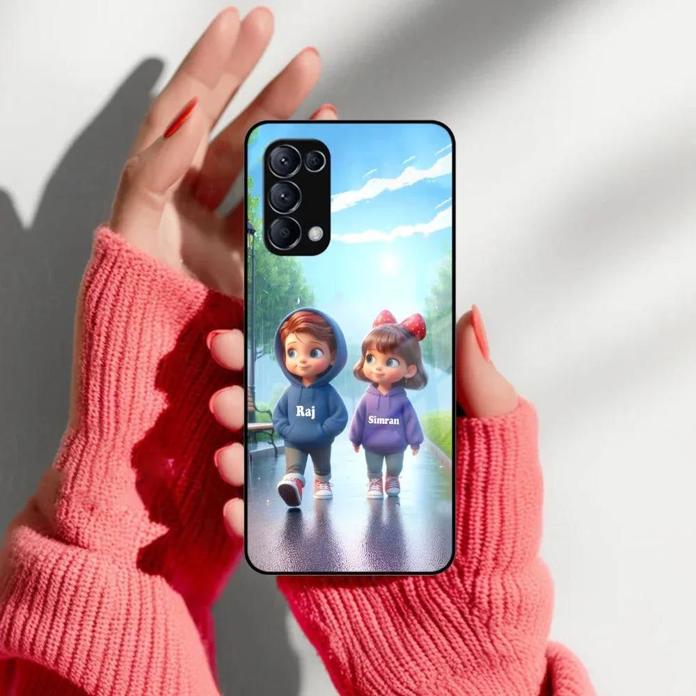 Couple Glass Case Cover For Oppo - ShopOnCliQ