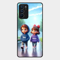 Couple Glass Case Cover For Oppo Reno 6 5G