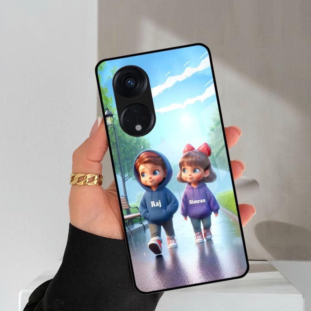 Couple Glass Case Cover For Oppo - ShopOnCliQ
