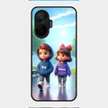 Couple Glass Case Cover For Poco F7 5G