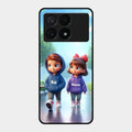 Couple Glass Case Cover For Poco X6 Pro 5G