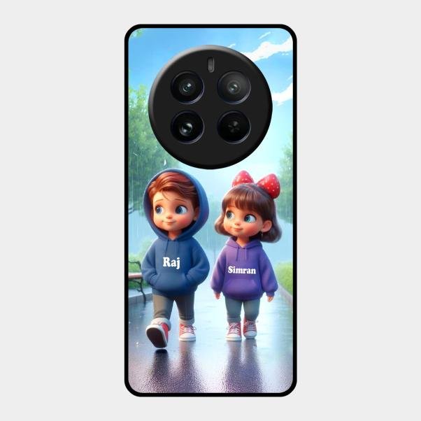Couple Glass Case Cover For Realme 12 Pro Plus 5G
