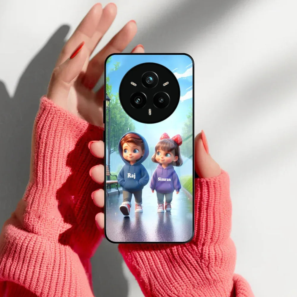 Couple Glass Case Cover For Realme/Narzo - ShopOnCliQ