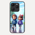 Couple Glass Case Cover For Realme 15T 5G