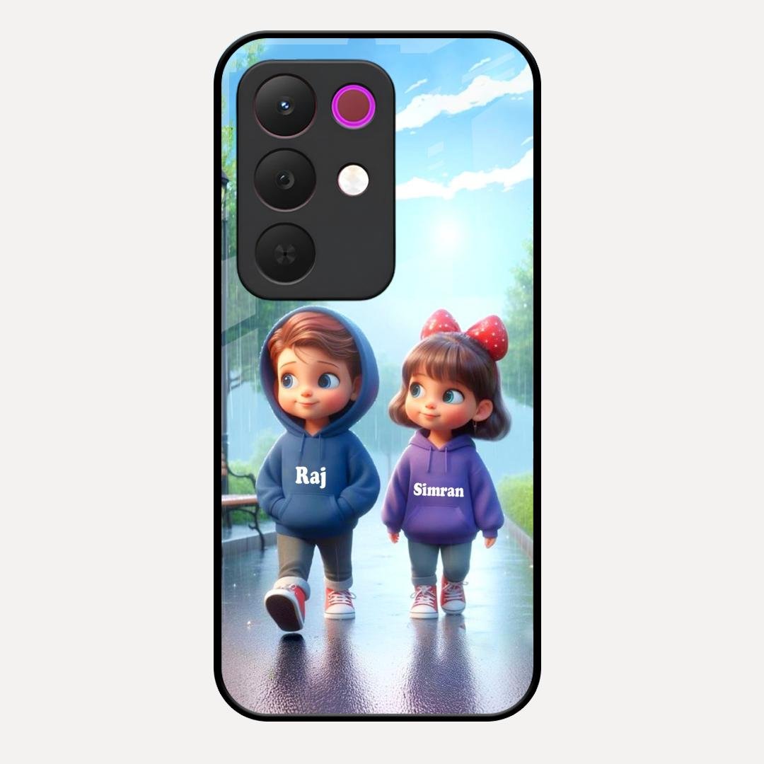 Couple Glass Case Cover For Realme 15X 5G
