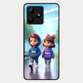 Couple Glass Case Cover For Realme C53