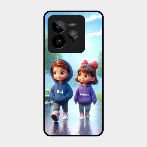 Couple Glass Case Cover For Realme Gt 7 Pro