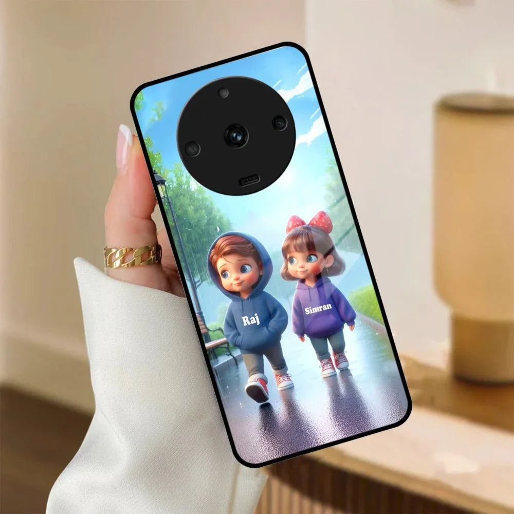 Couple Glass Case Cover For Realme/Narzo - ShopOnCliQ