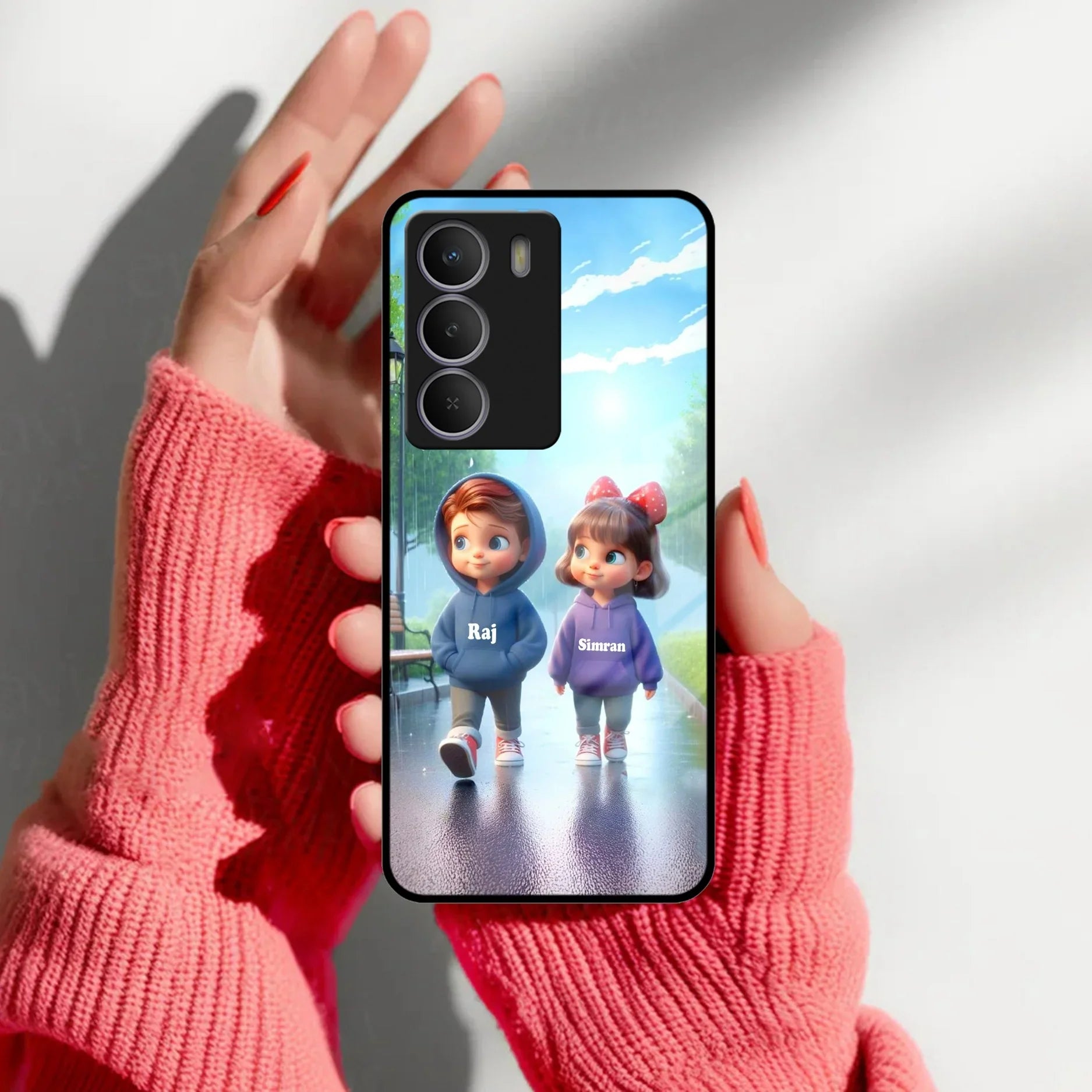 Couple Glass Case Cover For Realme/Narzo - ShopOnCliQ