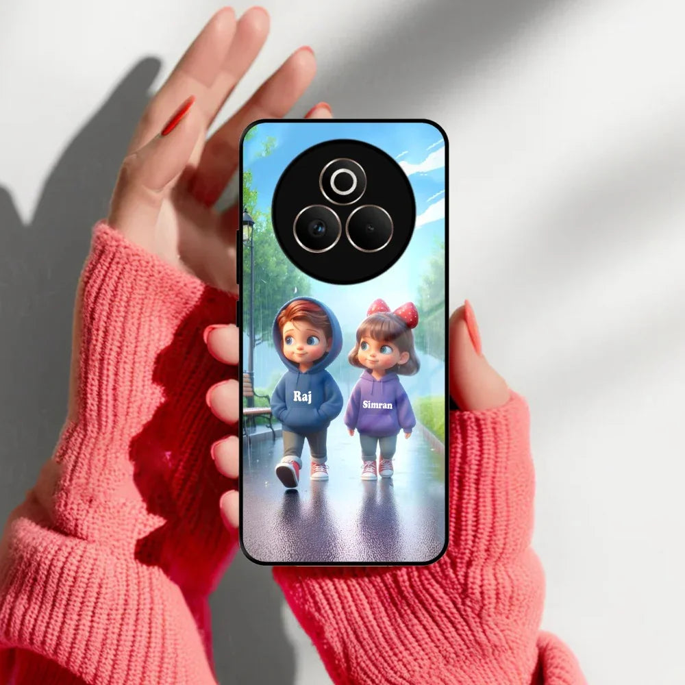 Couple Glass Case Cover For Realme/Narzo - ShopOnCliQ