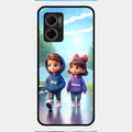 Couple Glass Case Cover For Redmi 11 Prime 5G