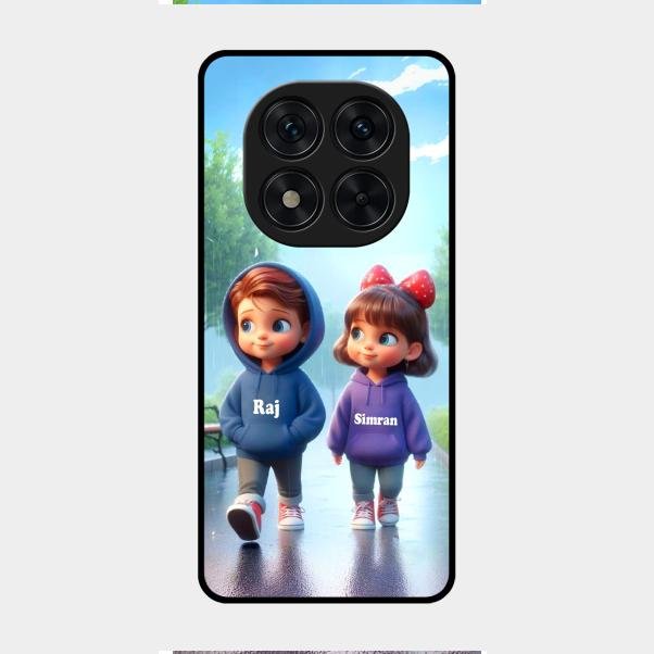 Couple Glass Case Cover For Redmi Note 14 Pro 5G