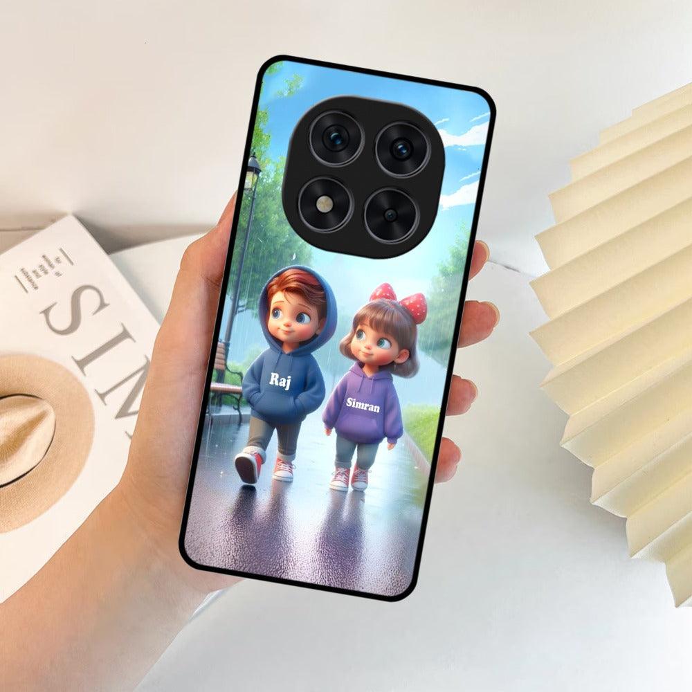 Couple Glass Case Cover For Poco