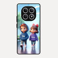 Couple Glass Case Cover For Redmi Note 15 5G