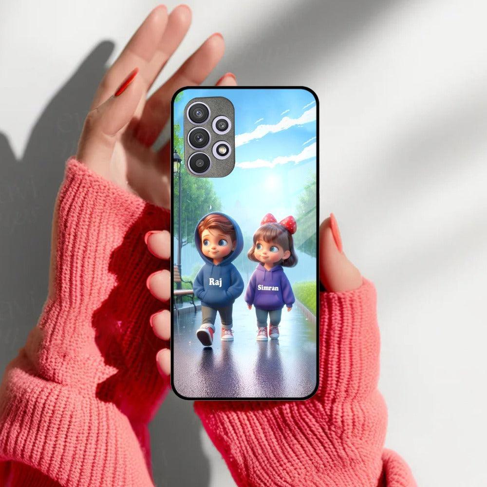 Couple Glass Case Cover For Samsung - ShopOnCliQ