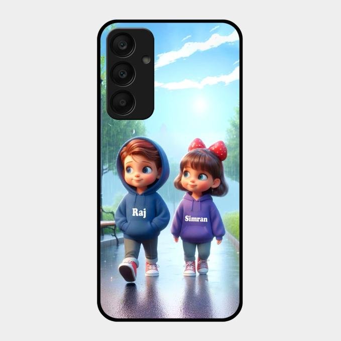 Couple Glass Case Cover For Samsung Galaxy A25 5G