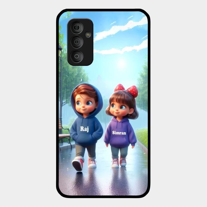 Couple Glass Case Cover For Samsung Galaxy F23 5G
