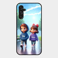 Couple Glass Case Cover For Samsung Galaxy M34 5G