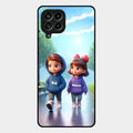 Couple Glass Case Cover For Samsung Galaxy M53 5G