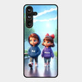 Couple Glass Case Cover For Samsung Galaxy M55 5G