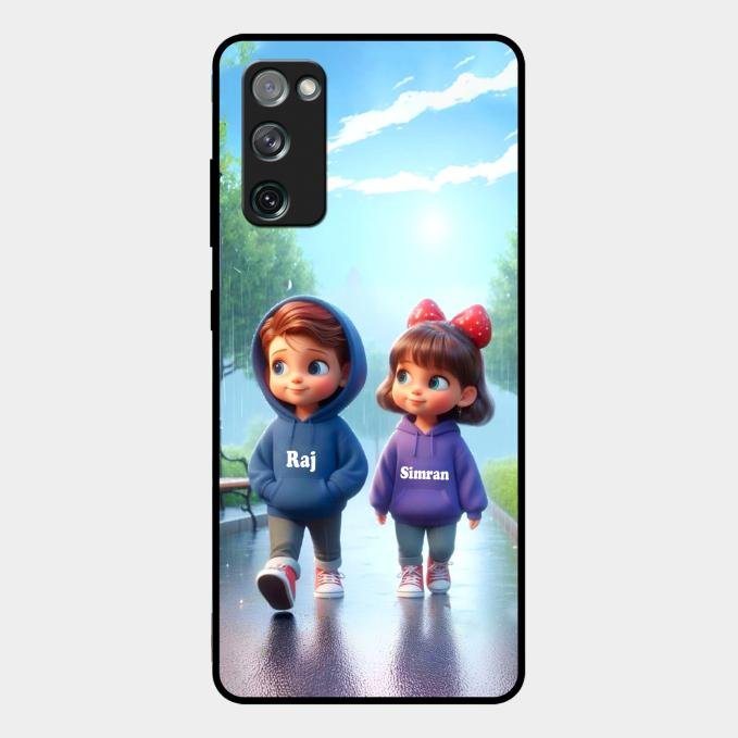 Couple Glass Case Cover For Samsung Galaxy S20 Fe 5G