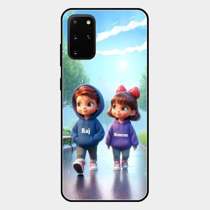 Couple Glass Case Cover For Samsung Galaxy S20 Plus