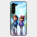 Couple Glass Case Cover For Samsung Galaxy S23 Plus 5G